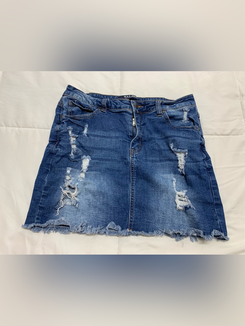 Preloved WAX jean skirt size L